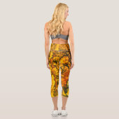 Semi-wertvolle Edelsteinstruktur Capri Leggings (Rückseite)