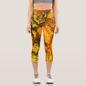 Semi-wertvolle Edelsteinstruktur Capri Leggings (Vorderseite)