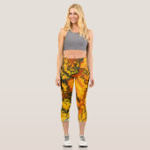 Semi-wertvolle Edelsteinstruktur Capri Leggings (Vorderseite)