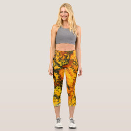 Semi-wertvolle Edelsteinstruktur Capri Leggings
