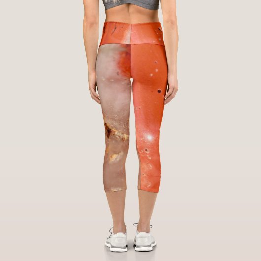 Semi-wertvolle Edelsteinstruktur Capri Leggings (Rückseite)