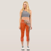 Semi-wertvolle Edelsteinstruktur Capri Leggings (Vorderseite)