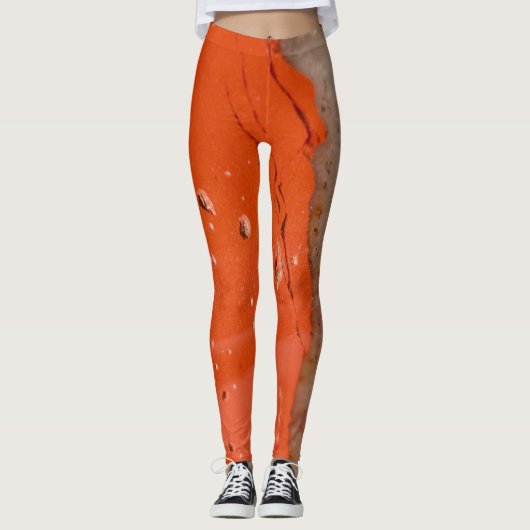 Semi-wertvolle Edelsteinstruktur Leggings (Vorderseite)
