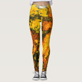 Semi-wertvolle Edelsteinstruktur Leggings (Vorderseite)