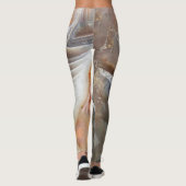 Semi-wertvolle Edelsteinstruktur Leggings (Rückseite)
