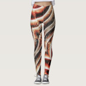Semi-wertvolle Edelsteinstruktur Leggings (Vorderseite)