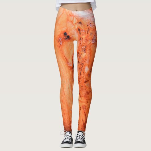 Semi-wertvolle Edelsteinstruktur Leggings (Vorderseite)