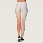 Semi-wertvolle Edelsteinstruktur Leggings (Rückseite)