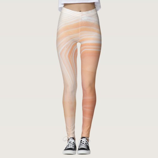 Semi-wertvolle Edelsteinstruktur Leggings (Vorderseite)