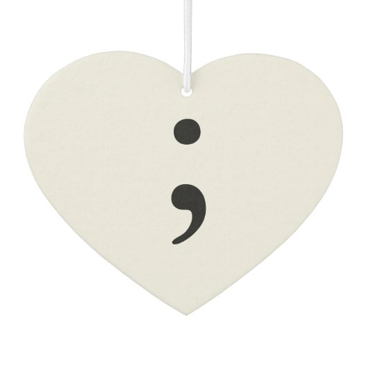 Semicolon Autolufterfrischer (Rückseite)