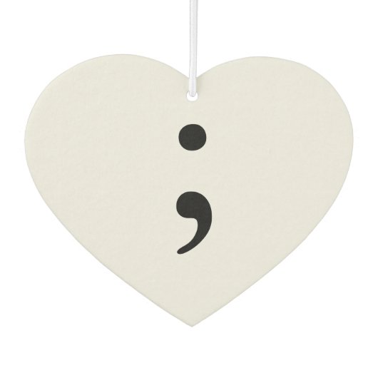 Semicolon Autolufterfrischer (Vorderseite)