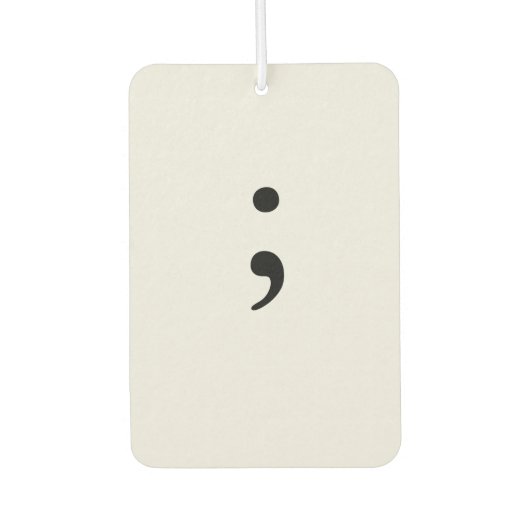 Semicolon Autolufterfrischer (Vorderseite)