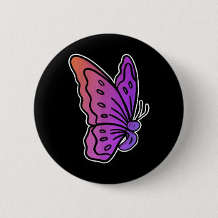 Semicolon Butterfly Antisuizid Psychische Gesundhe Button