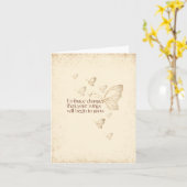 Semicolon Butterfly - Embrace Change Card Karte (Gelbe Blume)