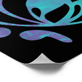 Semicolon Butterfly Mental Suicide Prevention Awar Poster (Ecke)