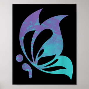 Semicolon Butterfly Psychische Suizidprävention Kr Poster