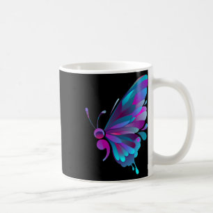 Semicolon Butterfly Semi-colon Tattoo Mental Healt Kaffeetasse