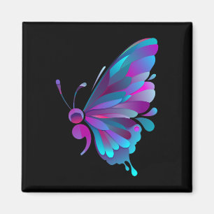 Semicolon Butterfly Semi-colon Tattoo Mental Healt Magnet