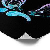 Semicolon Butterfly Semi-colon Tattoo Mental Healt Poster (Ecke)