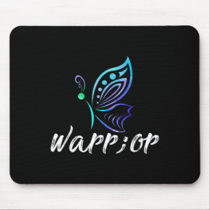 Semicolon Butterfly Shirt - Suizidprävention Awa Mousepad