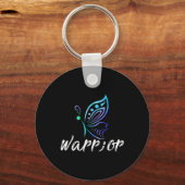 Semicolon Butterfly Shirt - Suizidprävention Awa Schlüsselanhänger (Vorderseite)