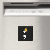 Semicolon Butterfly Suizid Depression Prevention Magnet (In Situ (Geschirrspüler))