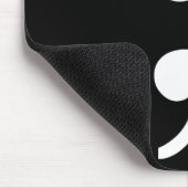Semicolon Butterfly Suizid Depression Prevention Mousepad (Ecke)