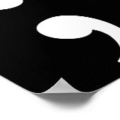 Semicolon Butterfly Suizid Depression Prevention Poster (Ecke)