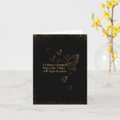 Semicolon Butterfly - Umschaltekarte Karte (Gelbe Blume)