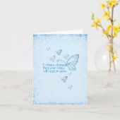 Semicolon Butterfly - Umschaltekarte Karte (Gelbe Blume)