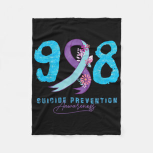 Semicolon Depression Suizidprävention Bewusstsein Fleecedecke