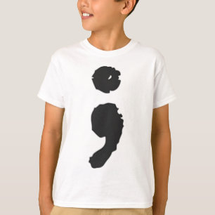 Semicolon ; Depression und Selbstmordgedanken T-Shirt
