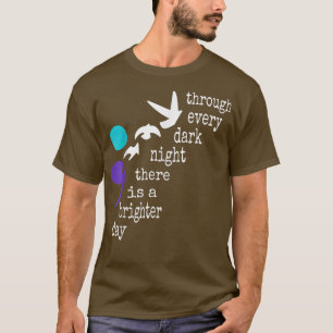Semicolon durch jede dunkle Nacht gibt es eine Bri T-Shirt