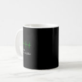 Semicolon EKG Suicide Awareness Prevention Kaffeetasse (Vorderseite Links)