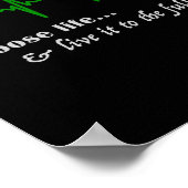 Semicolon Ekg Suizidbewusstsein Prävention Poster (Ecke)