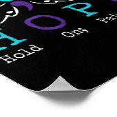 Semicolon-Geschenk zur Suizidprävention Awa Poster (Ecke)