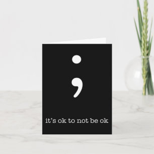 Semicolon Health Wellness Motivation Förderung Karte