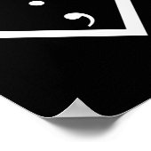 Semicolon Heart Mental Health Awareness Long Sleev Poster (Ecke)