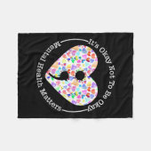 Semicolon Heart Suicide Pr Fleecedecke (Vorderseite (Horizontal))