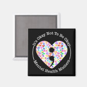 Semicolon Heart Suicide Pr Magnet (Vorderseite/Rückseite)