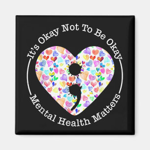 Semicolon Heart Suicide Pr Magnet