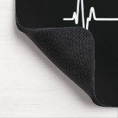 Semicolon Heartbeat Flatline Suicide Prevention Aw Mousepad (Ecke)