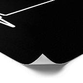 Semicolon Heartbeat Flatline Suicide Prevention Aw Poster (Ecke)