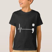 Semicolon Heartbeat Flatline Suicide Prevention Aw T-Shirt (Vorderseite)