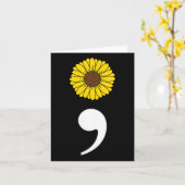 Semicolon Heartbeat Preve Karte (Gelbe Blume)