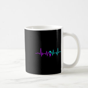 Semicolon Heartbeat Suizidprävention Bewusstsein Kaffeetasse