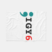 Semicolon I Got Your Ck Suicide Awareness Fleecedecke (Vorderseite (Horizontal))