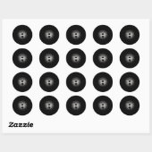 Semicolon - Kriegergeist-Sticker Runder Aufkleber (Blatt)