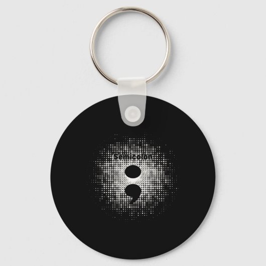 Semicolon - Kriegergeist-Sticker Schlüsselanhänger (Vorderseite)
