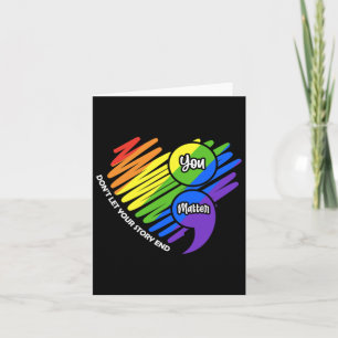 Semicolon Lgbtq Suicide Pr Karte